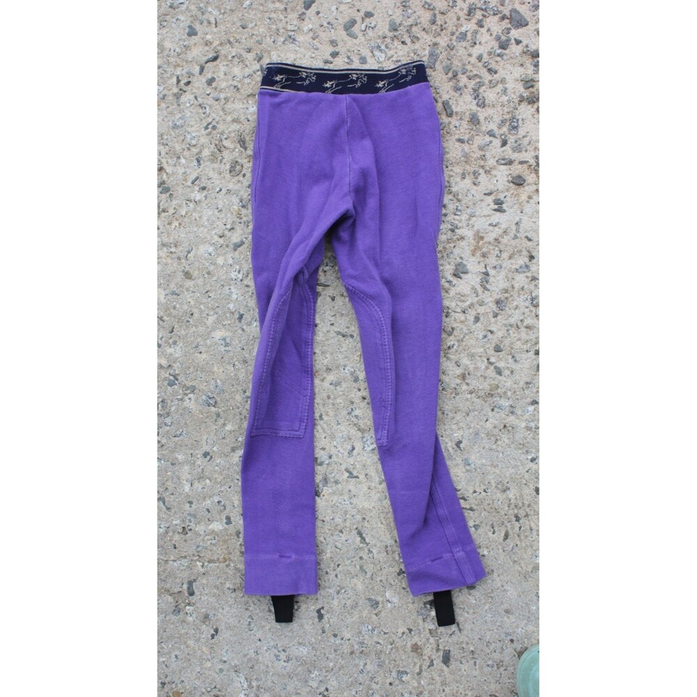 TuffRider Kids Schooling Knee Patch Breeches PURPLE Size 6??? Riding Pants Youth